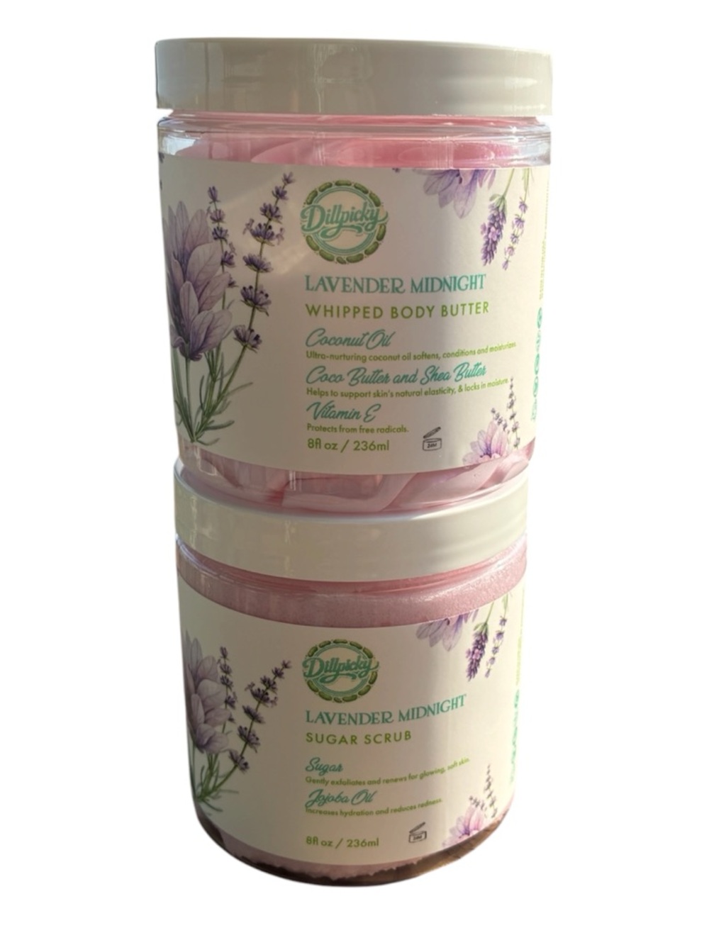 Lavender Midnight Whipped Body Butter & Sugar Scrub - Dillpicky by Aminnah